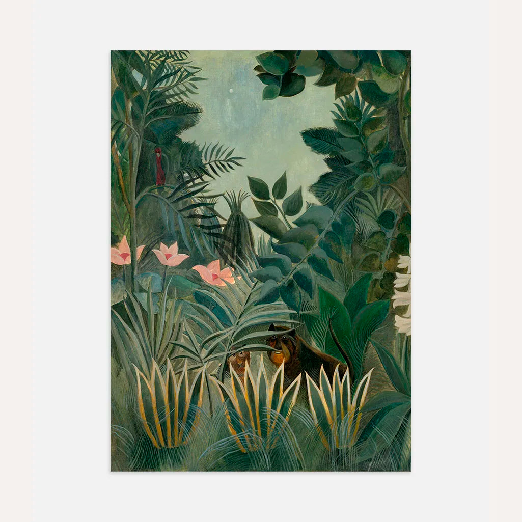Henri Rousseau Vertical Equatorial Jungle Poster