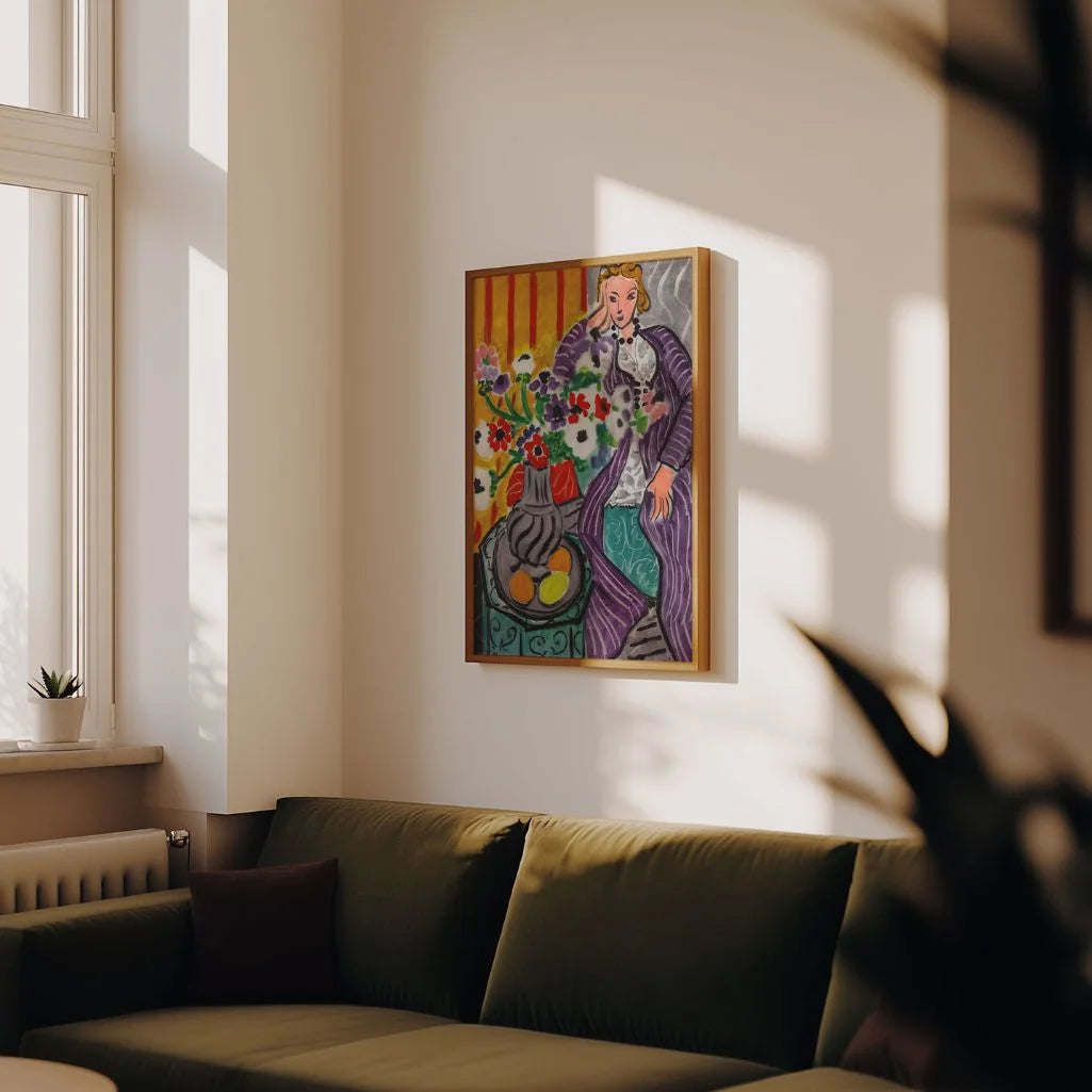 Henri Matisse Purple Robe and Anemones Poster