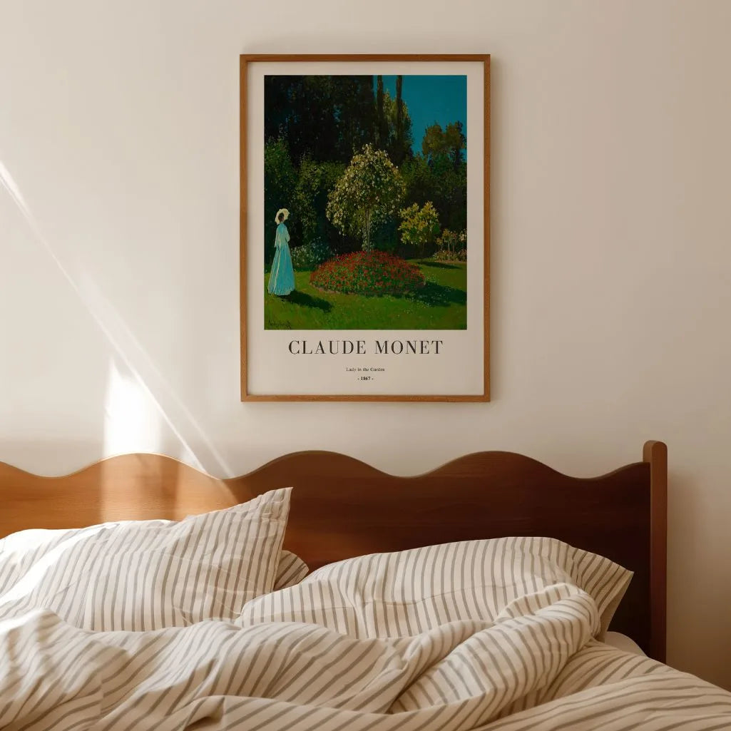 Monet Lady in the Garden Poster