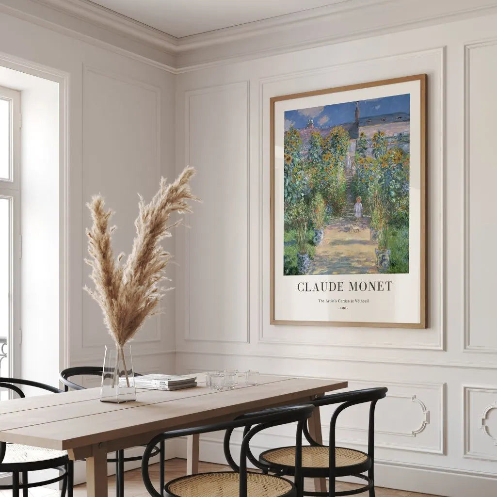Claude Monet Artist’s Garden at Vétheuil Poster