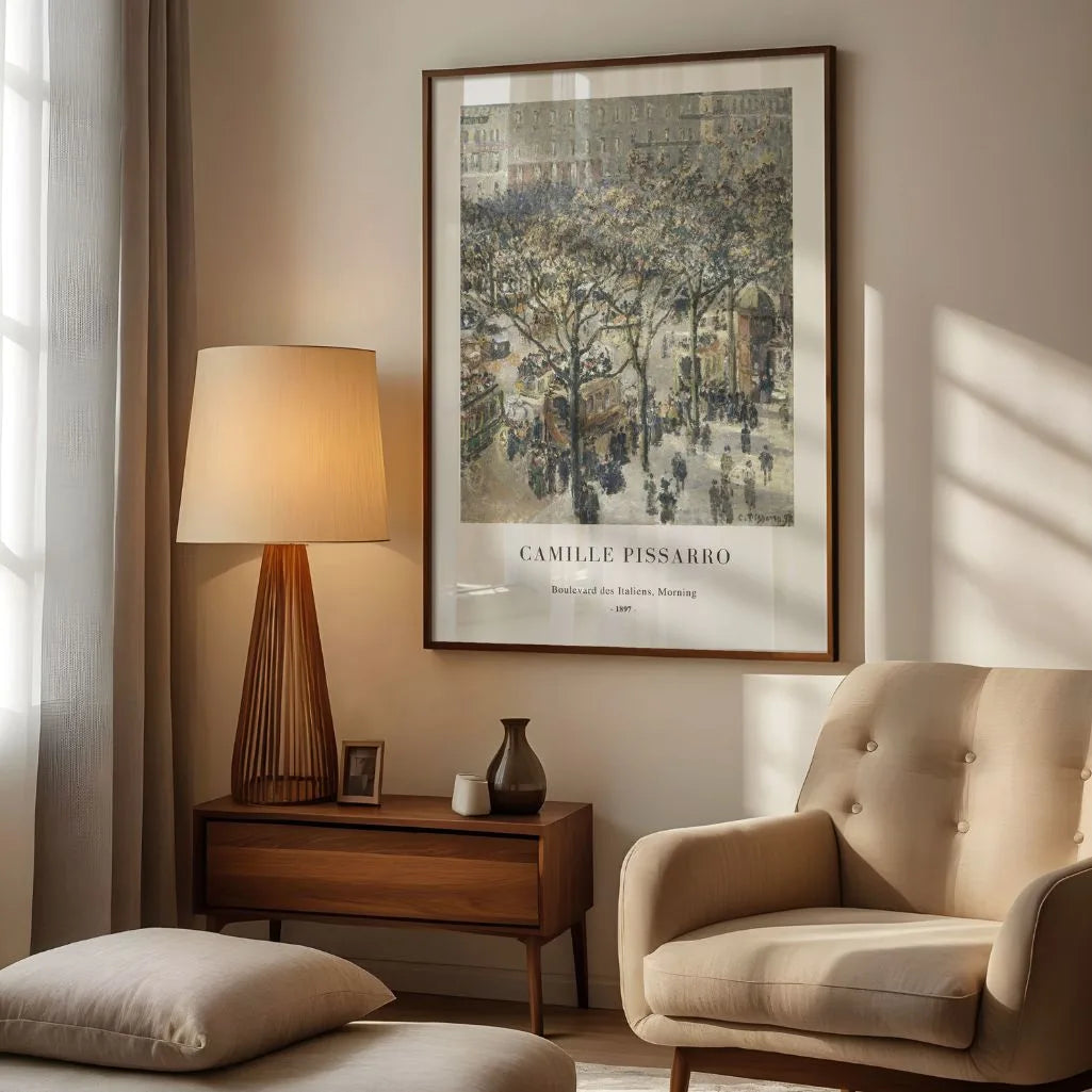 Pissarro Boulevard des Italiens Morning Poster