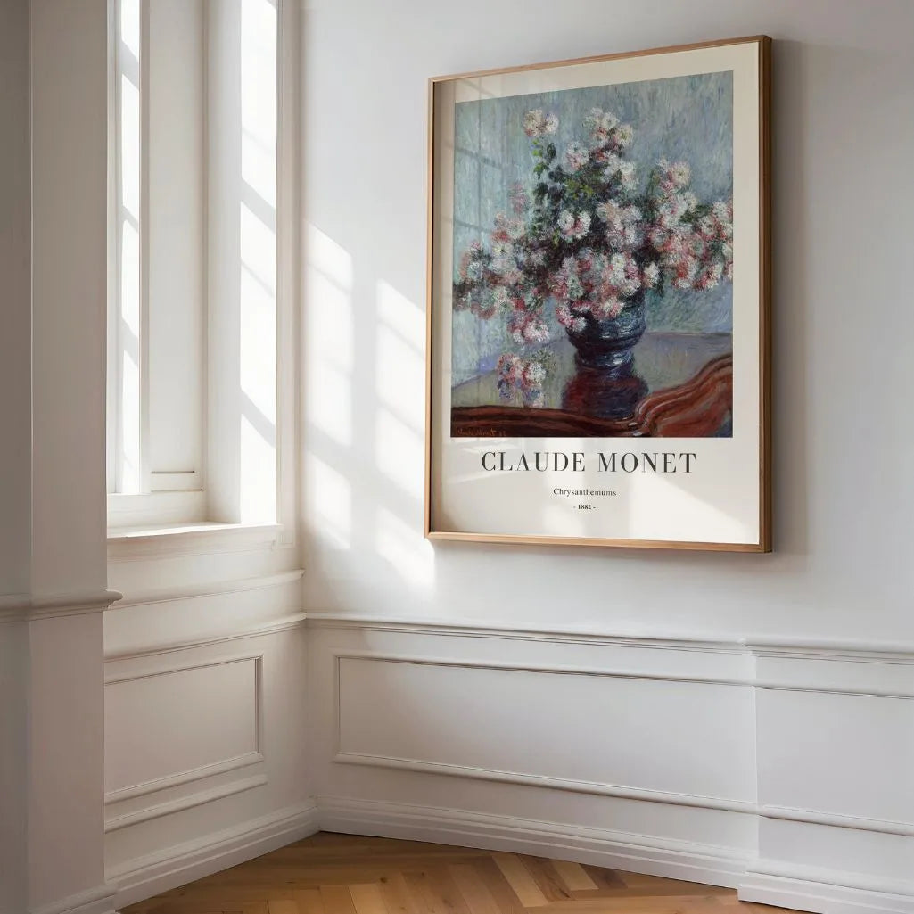 Claude Monet Chrysanthemums Poster