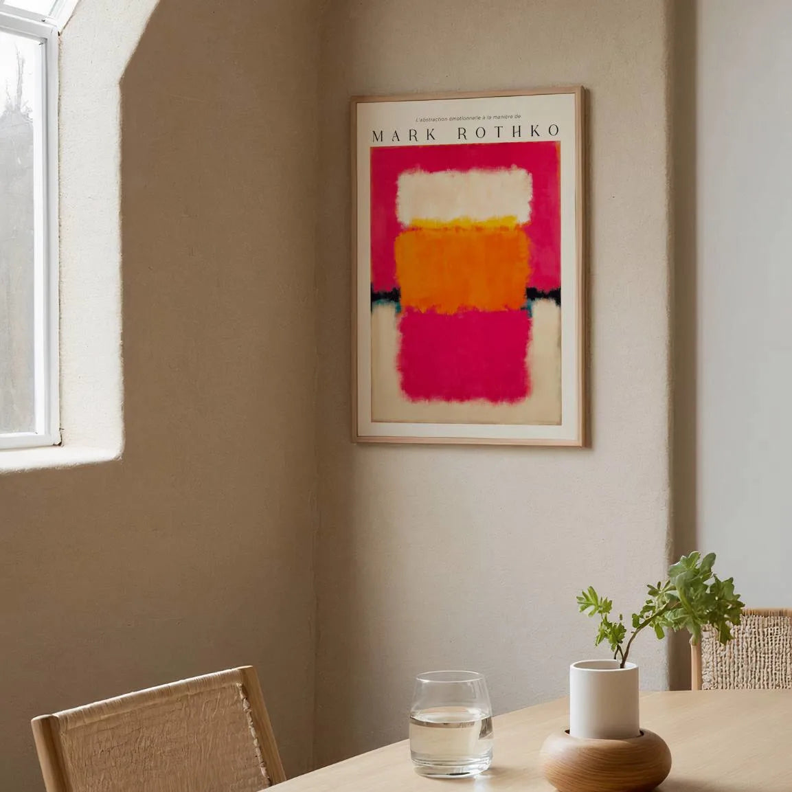 Rothko Fuchsia Warmth Poster