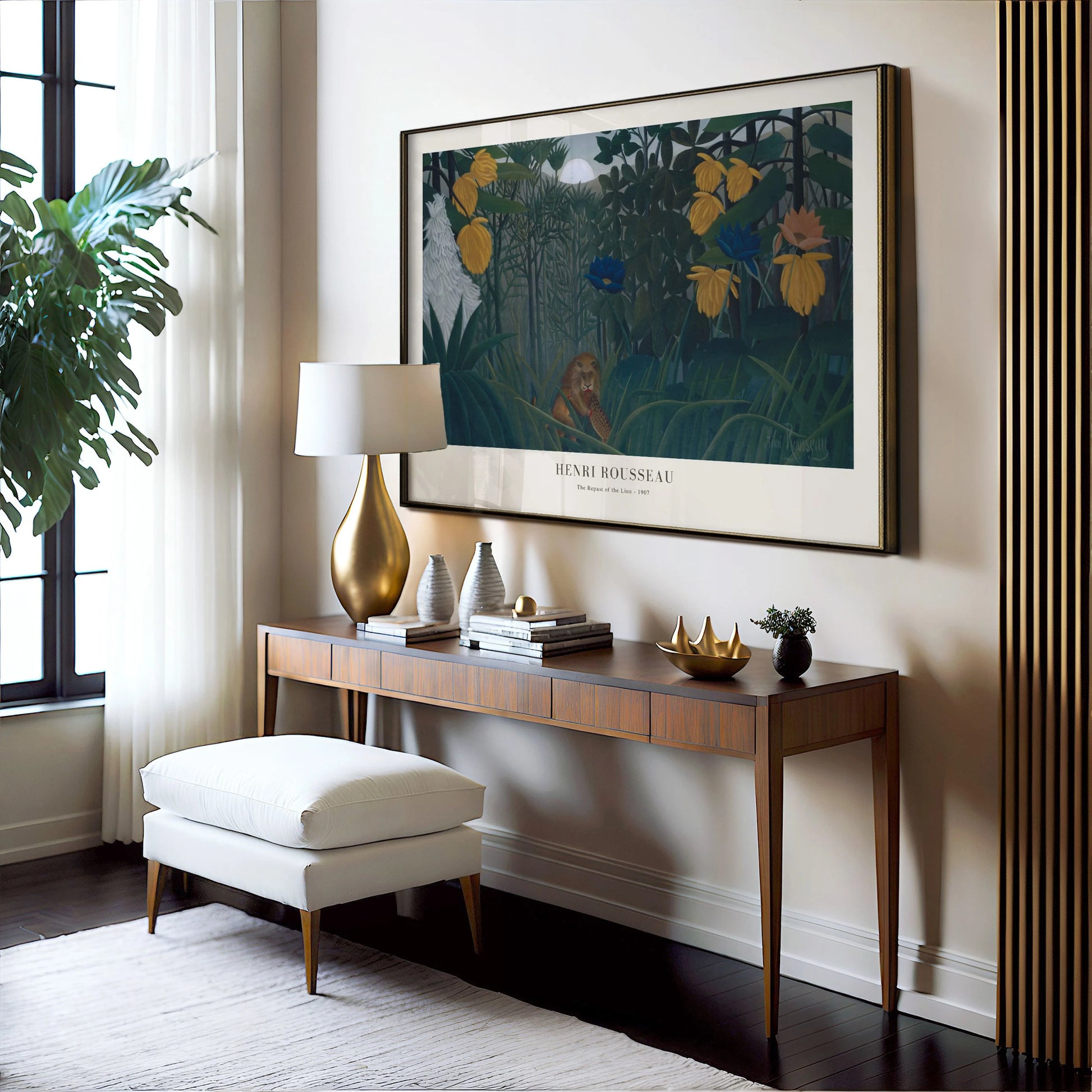 Henri Rousseau Repast of the Lion Poster