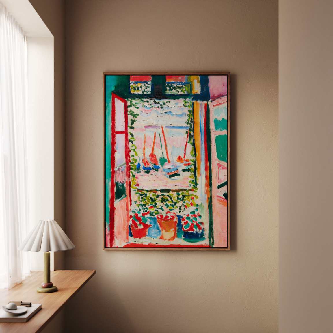 Framed Canvas Print The Open Window