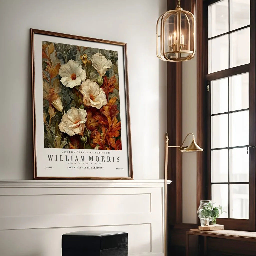 William Morris Autumn Poppy Poster