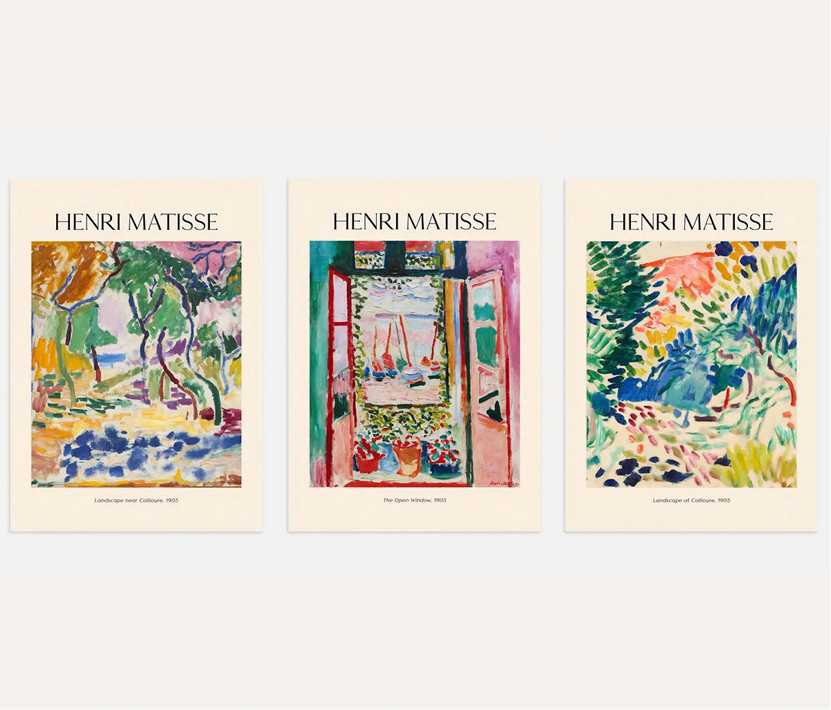 Henri Matisse Collioure Colour – Set of 3 Posters