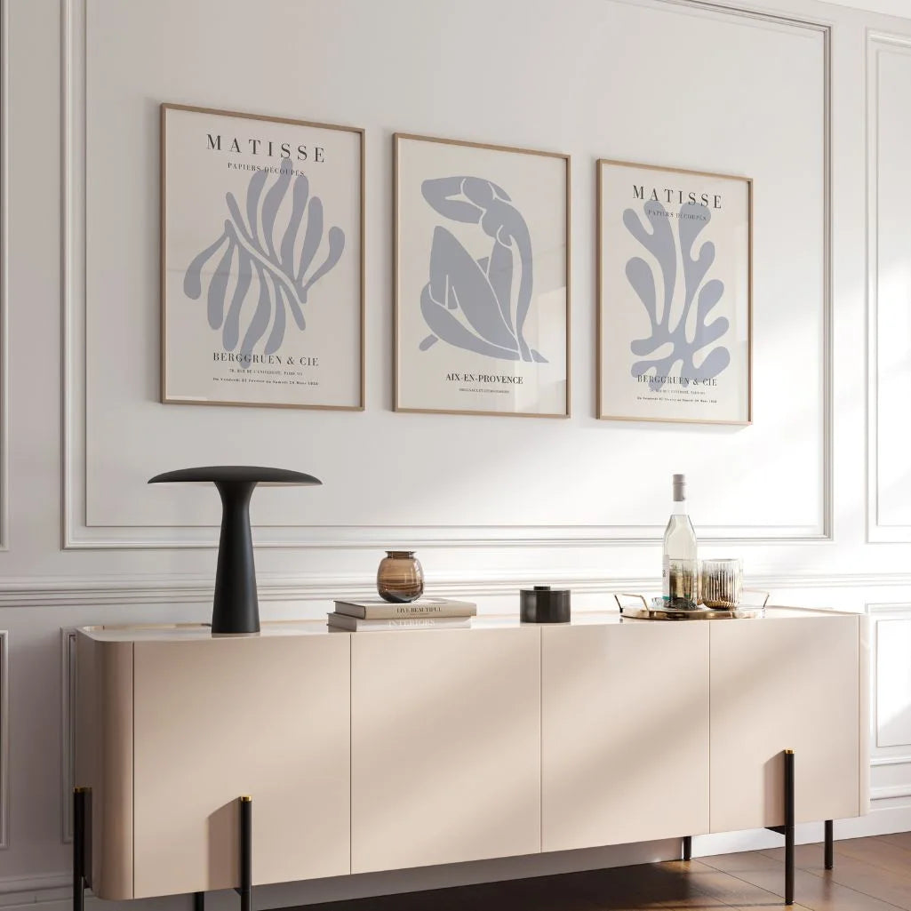 Henri Matisse Blue Nu – Set of 3 Posters