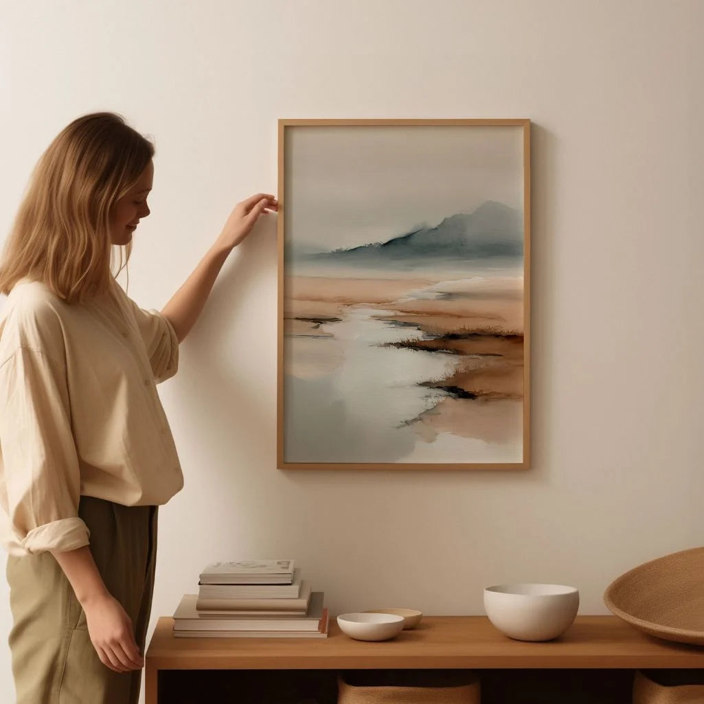 Golden Shore Coastal Poster