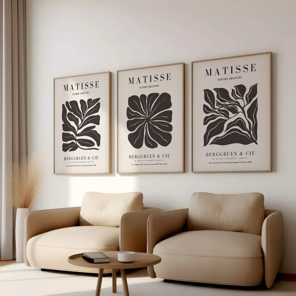 Henri Matisse Botanical Abstraction – Set of 3 Posters