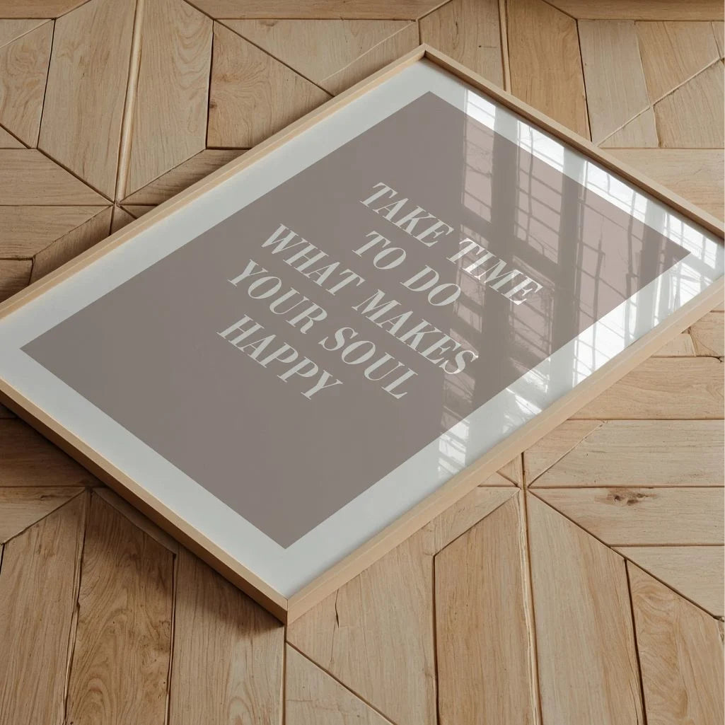 Soul Happy Quote Poster