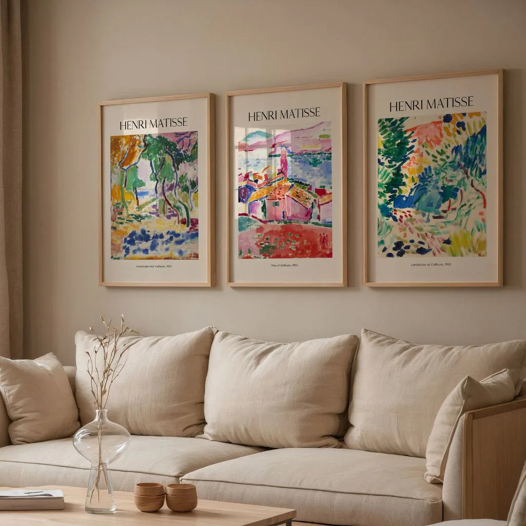 Henri Matisse Collioure Landscapes – Set of 3 Posters