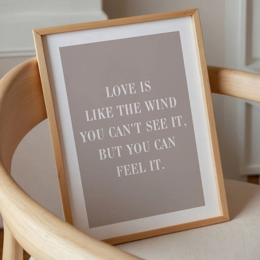Love Is Like The Wind Poster