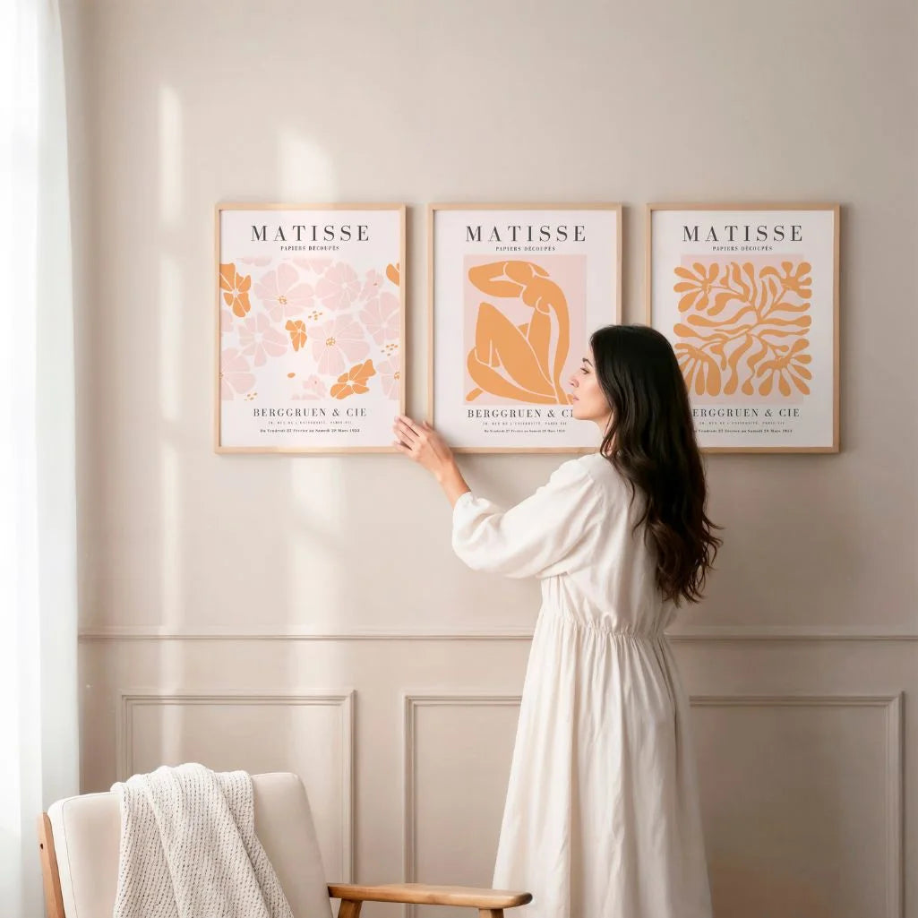 Henri Matisse Cut-Out Organic Gesture Set of 3 Posters