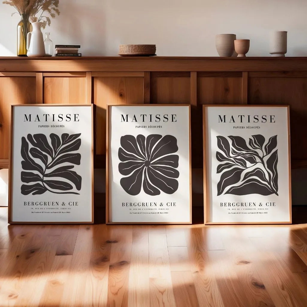 Henri Matisse Botanical Abstraction – Set of 3 Posters
