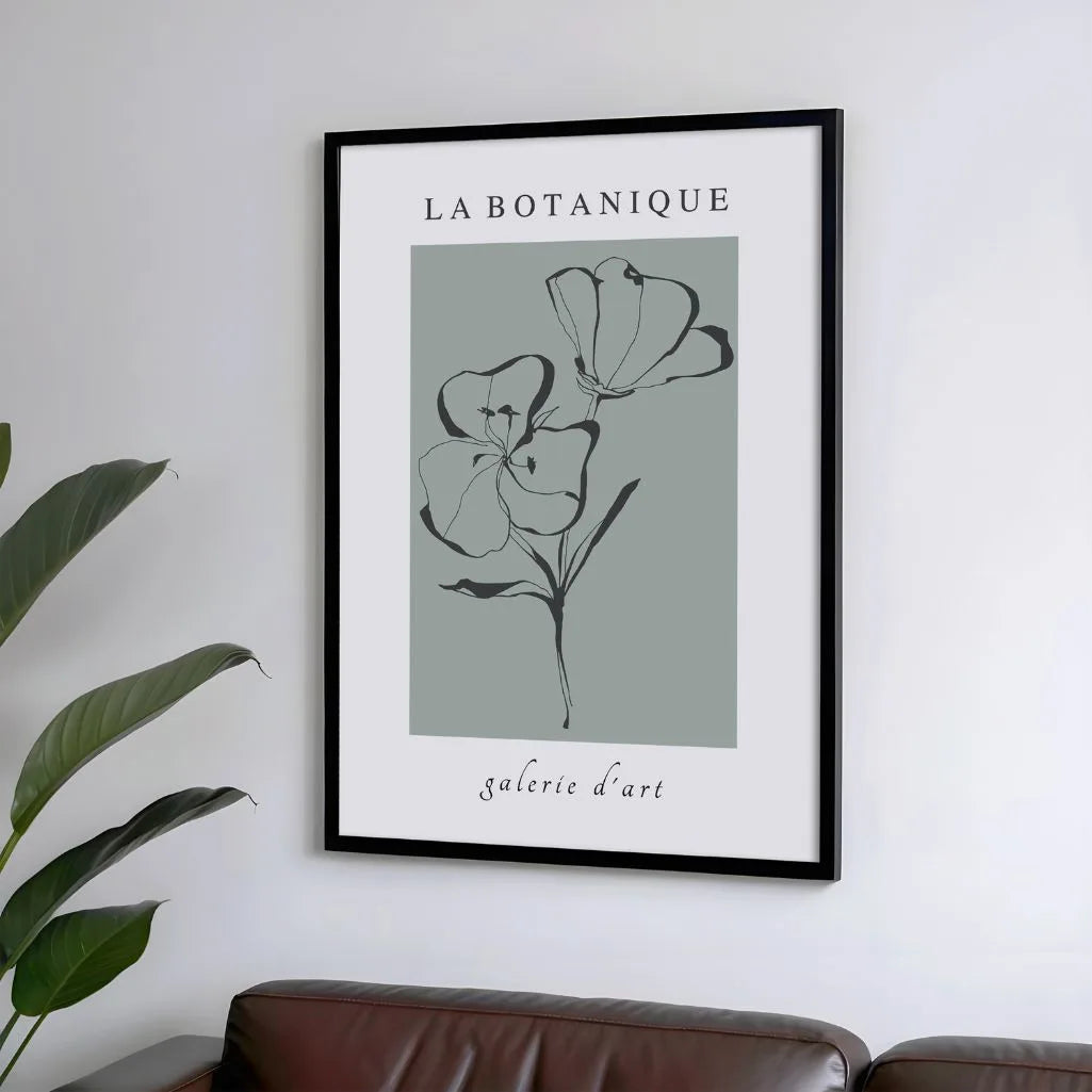 Fleurs Contours Poster