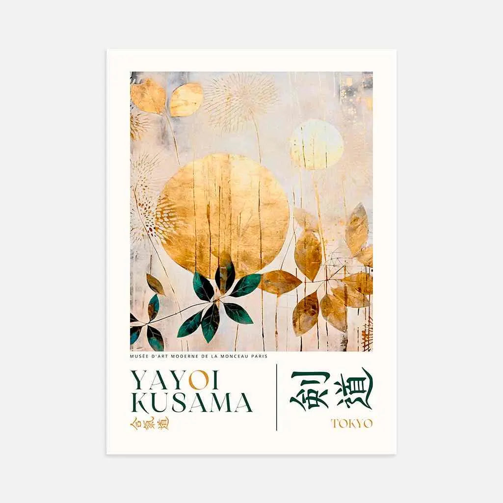 Yayoi Kusama Gold Elements Poster