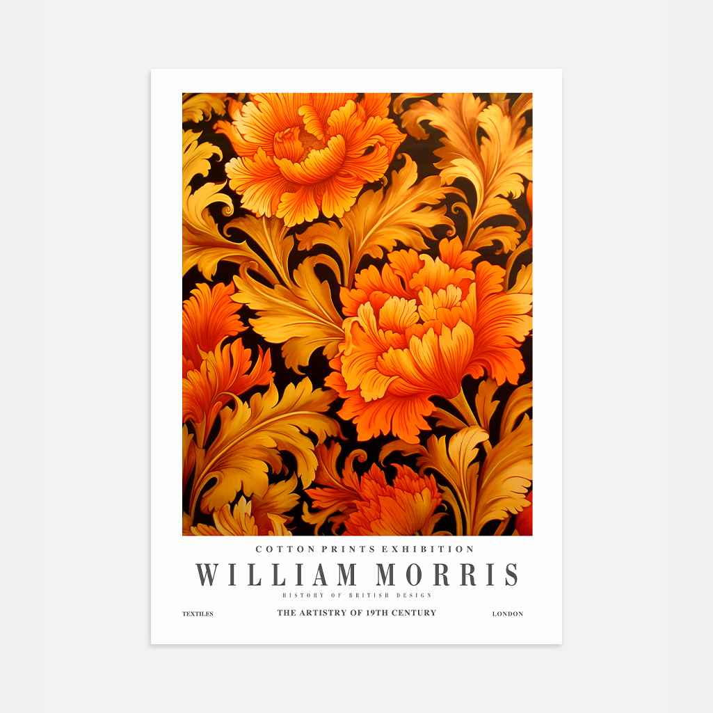 William Morris Golden Floral Poster