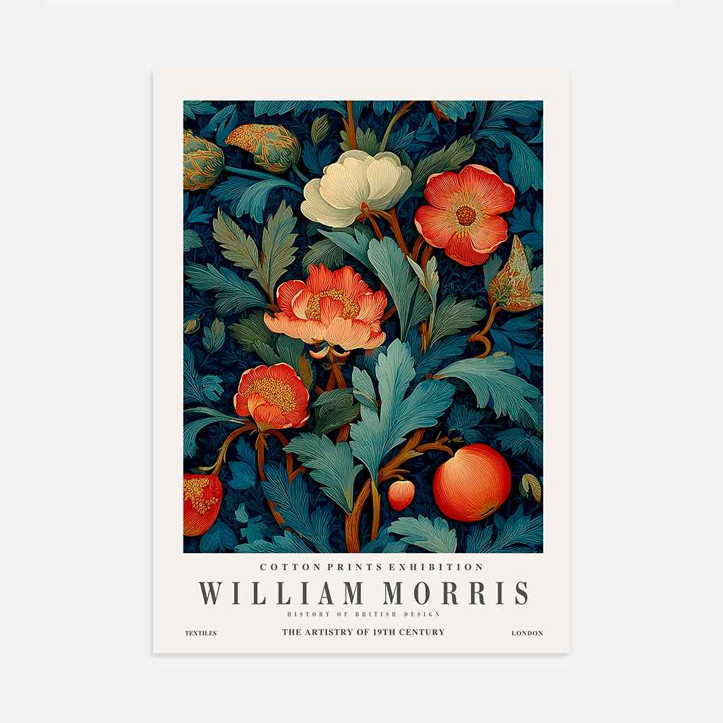 William Morris Botanical Poster